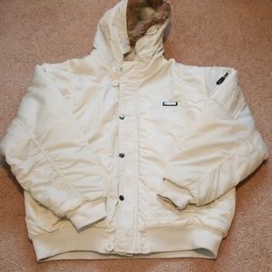 Faux fur puffer jacket